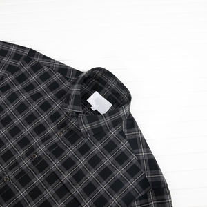 <span class=keywords><strong>Camicia</strong></span> a <span class=keywords><strong>Quadri</strong></span> Casual Oversize Personalizzata in Flanella Felpata da <span class=keywords><strong>Uomo</strong></span>, Elegante <span class=keywords><strong>Camicia</strong></span> a Maniche Lunghe a Quadretti - Product Image 3