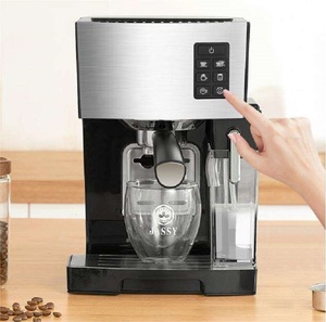 <span class=keywords><strong>Cafetera</strong></span> Espresso Semiautomática con Espumador <span class=keywords><strong>de</strong></span> Leche, Pantalla <span class=keywords><strong>de</strong></span> Temperatura Precisa, para Café Caliente, Latte Helado y Cappuccino - Product Image 2