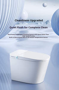 <span class=keywords><strong>WC</strong></span> intelligent CE Watermark avec télécommande, cuvette de toilette automatique avec bidet intégré, certifié australien pour l'eau - Product Image 5