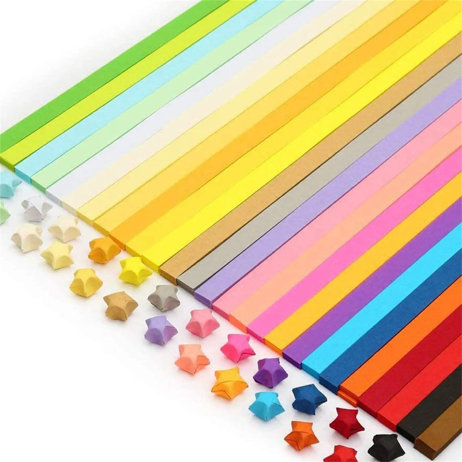 Zak Van 540 Vouwpapier Geluksster Papier Strip Origami Linten Art Diy Ambachten