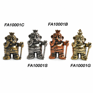 Atractiva Figura Artesanal del Rey Antiguo, Estatua Metálica Vintage, Mini Escultura del Rey Multicolor para Decoración de Mesa y Colección - Product Image 1