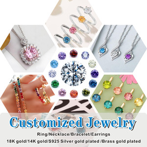 Bán buôn Cubic Zirconia vòng cắt AAA đầy màu sắc CZ đá chịu nhiệt đúc lỏng đá quý đối với trang sức - Product Image 6