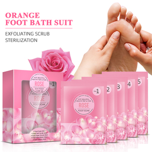Kit de Pedicura Spa Rose de 5 Pasos, Set de Cuidado de Pies, Cosméticos Veganos, Suaves y Libres de Crueldad Animal, Fabricante - Product Image 1