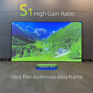 شاشة سينما بإطار جهاز عرض عالمي من Yinzam ، شاشة عرض ALR PET كريستال 8K ثلاثية الأبعاد بالكامل ALR مع إضاءة مضادة للمحيط - Product Image 2