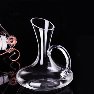 Vente en gros de carafe à vin rouge en verre transparente de 1400ml 67oz carafe à whisky liqueur unique carafe à vin en forme de U - Product Image 3