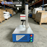 Machine de marquage laser à fibre de bureau CORAL HG-ZM-A-D30, marquage couleur 3D, système Mopa pour produits industriels en aluminium et en acier