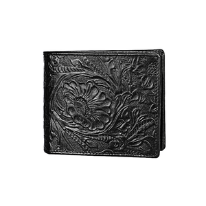 Cartera Corta Plegable para Hombre con Bloqueo RFID, Forro de Poliéster y Cuero Genuino para Uso Profesional - Product Image 4