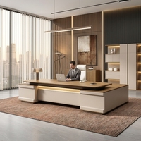 Bureau de direction ergonomique modulaire en forme de L, durable, avec rangement, design moderne, résistant à l'eau, directement de l'usine OEM/ODM