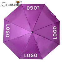 YS-3008 Parapluie pliant 3 sections promotionnel pas cher avec impression personnalisée pour la publicité, parapluie compact à ouverture manuelle 3 plis en vente