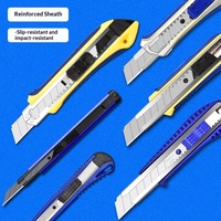 Cutter à lame tranchante pour carton et papier peint, couteau utilitaire, couteau de découpe, ouvre-boîte, grand modèle R, en stock