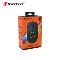 Souris de jeu optique ergonomique filaire USB RGB JERTECH M500 OEM, accessoires informatiques, pour PC de bureau