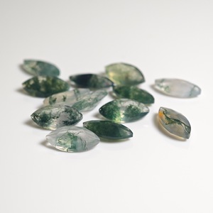 Natural Marquise Agate Cabochon Green Horse Eye Shape Loose Stone Jewelry Findings For DIY Rings Earrings Ornaments - Product Image 2