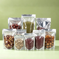 Sacs d'emballage en aluminium personnalisés, sacs en plastique de qualité alimentaire, fermetures à glissière pour aliments et bonbons, sacs en film polyester
