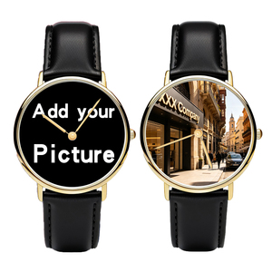 Orologio Personalizzato con Logo e Foto per Coppie, Orologio da <span class=keywords><strong>Donna</strong></span> di Lusso al Quarzo con Cinturino in Pelle per Regali B2B all'Ingrosso - Product Image 2