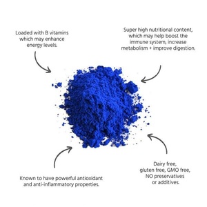 Pigmento <span class=keywords><strong>Blu</strong></span> Idrosolubile di Alta Qualità: Ficocianina <span class=keywords><strong>Blu</strong></span> di Spirulina in Polvere/Compresse (E18) per Alimenti - Product Image 2