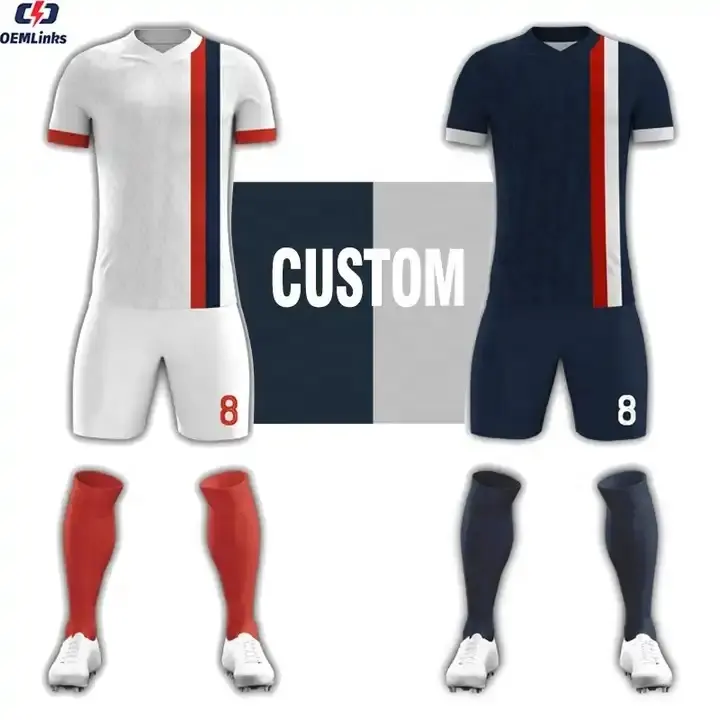 2024 Personalizado popular Equipe De Futebol Uniforme conjunto completo uniforme de futebol camisas tailândia Futebol Jersey Set panos de futebol