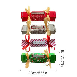 Caja y Bolsa Rectangulares de Papel para Dulces y Dinero Navideños, para Decoración de Fiestas en Casa - Product Image 2