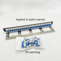 Produk penjualan terlaris 24 set Per tas LC Sm dupleks adaptor serat Keystone