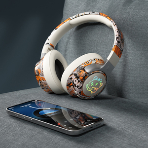 Graffiti Casque Audifonos Auriculares inalambricos Trung Quốc Phong Cách Không Dây Có Thể Gập Lại RGB Graffiti Tai Nghe Với Microphone Stereo - Product Image 4