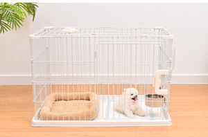 Lashige-Jaula para perros japoneses, Villa para mascotas con cierre <span class=keywords><strong>de</strong></span> botón, valla <span class=keywords><strong>de</strong></span> plástico para perros medianos y <span class=keywords><strong>pequeños</strong></span>, para Teddy Bixiong - Product Image 6