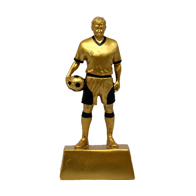 Soccer trophy spot supply resin display resin statue soccer trophy