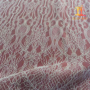 Nuevo estilo, vestido de novia blanco, encaje, tela de encaje de pestañas nupciales francesas, 2017 - Product Image 2