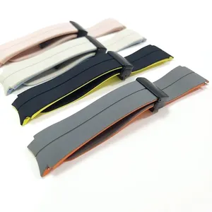 สายซิลิโคนหัวเข็มขัดแม่เหล็กสำหรับ <span class=keywords><strong>Samsung</strong></span> Galaxy <span class=keywords><strong>Watch</strong></span> 7 <span class=keywords><strong>LTE</strong></span> <span class=keywords><strong>5</strong></span> Pro 40มม. 44มม. สำหรับ Galaxy <span class=keywords><strong>WATCH</strong></span> 6 4 CLASSIC 47มม. 43มม. - Product Image 2