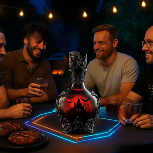 Bottiglie di <span class=keywords><strong>Vino</strong></span> in Vetro a Forma di Castello Gotico Personalizzate a Basso Prezzo, Set di Vini Creativi, Decorazioni per Bar, Collezioni Regalo, Hebei - Product Image 5