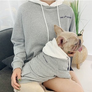 Sudadera con Capucha de Punto a Rayas Arcoíris, Ropa a Juego para Perros, Ropa Informal para Todas las Estaciones, Conjunto para Dueños de Mascotas - Product Image 6