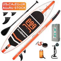 FUNWATER Dropshipping OEM 10'8 "Planches de Paddel gonflables Planche de surf Stand up Paddleboard SUP Bord