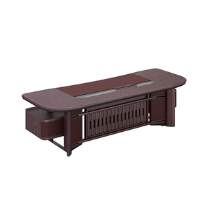 Scrivania Professionale di Lusso per Ufficio, Nuovo Stile Cinese, Tavolo da Calligrafia in Legno Massello - Product Image 6