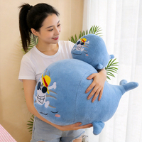 Boneka Paus Anime Grosir Bordir Tengkorak Bajak Laut, Boneka Hewan Isi Dakron, Bantal Sofa, Koleksi Penggemar Anime, Suvenir, Hadiah Grosir