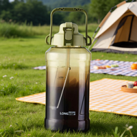 Bouteilles d'eau Longstar d'un demi-gallon pour enfants et adultes avec corde, anti-fuite, sans BPA, sans danger pour les aliments, écologiques et réutilisables