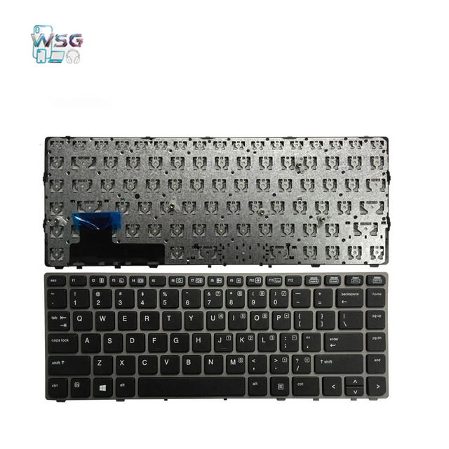 New SZ-Wisbuild Replacement Laptop US No Backlit LED Plastic Full Size Anti-Ghosting Keyboard 12 Months EliteBook Folio