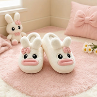 Sepatu Rumah Anak Karakter Lucu 3D Custom Logo Grosir, Hangat untuk Musim Dingin, Tertutup, Anti Selip, untuk Anak-anak