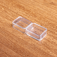 Mini boîtes à aquarelle pliables en plastique écologique de 0,5 ml, transparentes/blanches, demi-palettes vides pour peinture à l'huile et acrylique, idéales pour les voyages