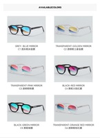 QSKY YSM8030 Lunettes de soleil de luxe 2026 personnalisées rondes à monture complète en acétate, style vintage unisexe, couleur or, verres PC, protection UV400, effet miroir