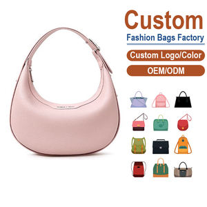 Bolso Bandolera de Cuero Genuino, Diseño Minimalista de Media Luna, Anti-Robo, Portátil, para Mujer, OEM/ODM Personalizado - Product Image 1