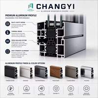 Fenêtre suspendue extérieure double couche en alliage d'aluminium insonorisée Changyi Hurricane Impact Villa