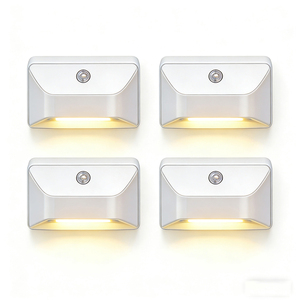 CHENJEES Luce Notturna con Sensore <span class=keywords><strong>di</strong></span> Movimento Ricaricabile LED in Materiale ABS Senza Cablaggio per Corridoi e Passaggi - Product Image 6