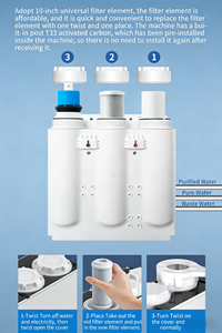 Depuratore d'<span class=keywords><strong>Acqua</strong></span> Domestico <span class=keywords><strong>a</strong></span> Osmosi Inversa <span class=keywords><strong>a</strong></span> 5 Stadi con Alimentazione Elettrica e Manuale per Casa, Hotel e Uso Esterno per <span class=keywords><strong>Acqua</strong></span> Potabile - Product Image 5