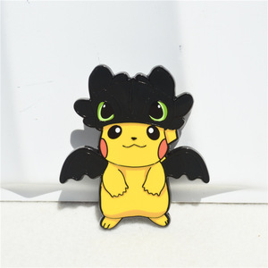 Yibo - Broche de Anime Japonés Clásico de la Serie Elf D6, Accesorio para Mochila Escolar, Esmalte con Impresión UV, Metal Plateado - Product Image 2