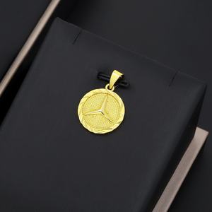 Pendentif JXX en laiton plaqué or 24 carats pour hommes, style hip-hop, motif aigle creux, pour enfants - Product Image 2