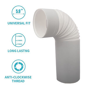 Manguera de Escape Portátil para Aire Acondicionado, Kit de PVC para Ventana, Cubierta Flexible de 56 Pulgadas, Accesorios para Aire Acondicionado, Manual - Product Image 3