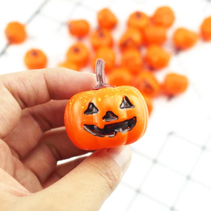 12 pièces de décorations artificielles en forme de citrouille, légumes d'automne simulés, décorations oranges, sculptures de citrouilles miniatures pour la remise des diplômes, Thanksgiving et Noël - Product Image 6