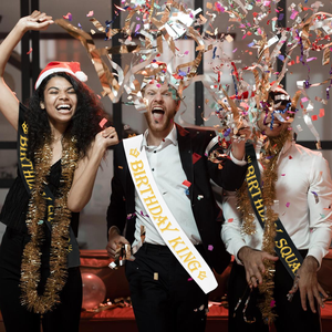 7個入り 面白いキングと部隊のサッシュセット 誕生日パーティーデコレーション 男性へのギフト - Product Image 4