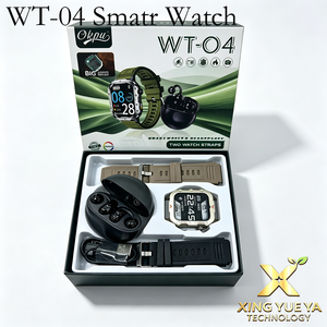 OKPU WT-04 Smart Watch Suit Waterproof Outdoor Fitness Smartwatch with in Ear Wireless Earbuds 2 Replacement Watch Bands 2026 - Product Image 1