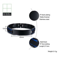 Bracelets en acier inoxydable noir et or Goldix pour hommes – Ventes flash usine – Style minimaliste avec pierres principales en diamant et perle