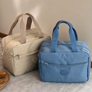 Sac de pique-nique nouveau style 2026 – Sac fourre-tout isotherme en nylon durable avec deux poches zippées – Sac à main portable pour le <span class=keywords><strong>travail</strong></span> et l'école - Product Image 6