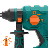 Perceuse à percussion rotative sans fil 20V Power Action BRH20 SDS PLUS avec moteur sans balais
